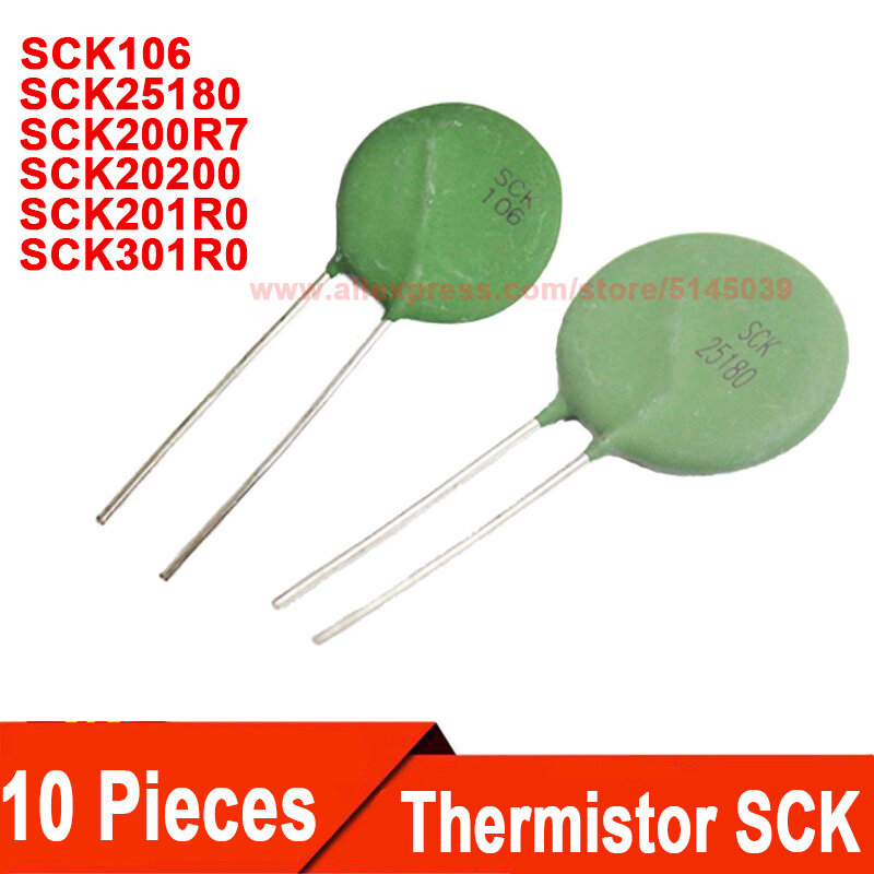 SCK106 SCK25180 SCK20200 SCK201R0 SCK301R0 SCK301RO SCK200R7 SCK20106MSY SCK20200MSBY SCK301R0MSBY Termistor NTC, 10 piezas