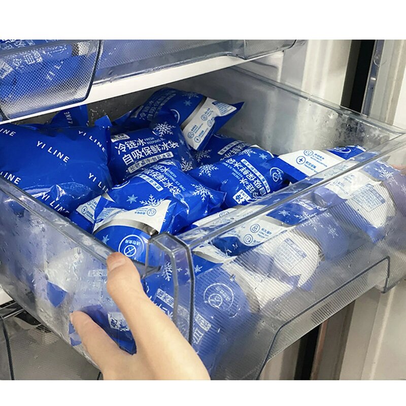 Reusable Ice Bag Self-absorbing Ice Icing Pack Chilled Food Preservation Drinks Refrigerate Pain Cold Compress Dry Ice Pack