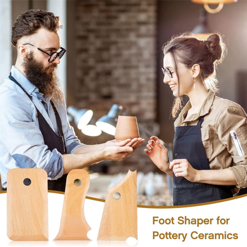 7 sztuk narzędzia do przycinania ceramiki glina garncarska kształtujące stopy narzędzia tekstura drewniane Profile wiązka żeber kształtujące stopy