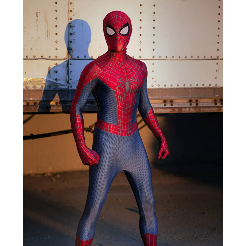 Halloween Men TASM 2 Spidercosplay Cosplay Costume Superhero Zentai Suit Adults Kids Boys Male Full Bodysuit Jumpsuit