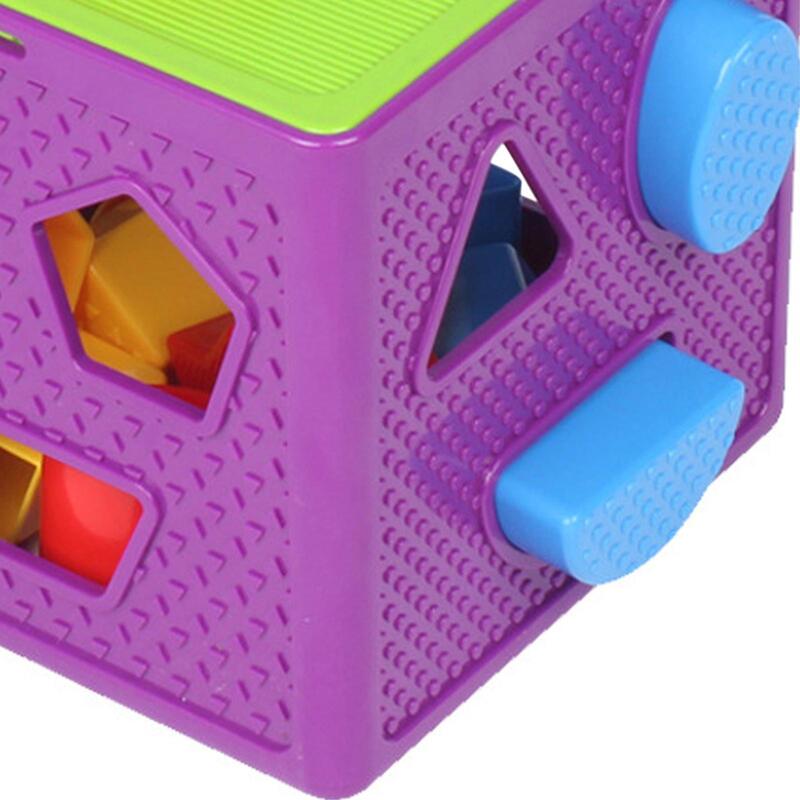 Geometric Shape Blocks and Sorter Box, Brinquedo interativo de desenvolvimento, Pré-escolar, Bebê, Crianças Birthday Gift