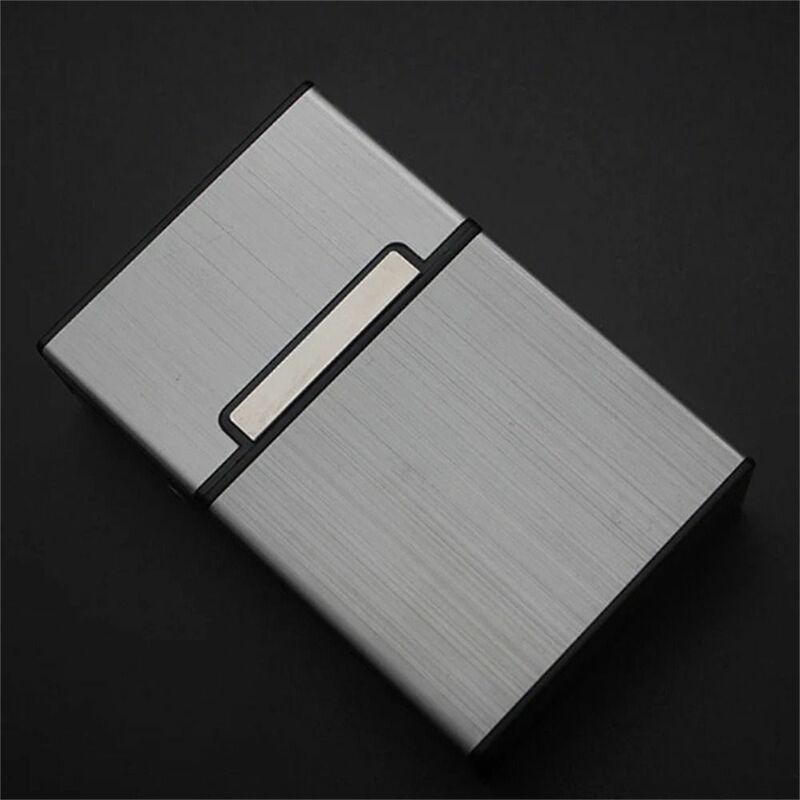 Magnetic Button Business Card Box Lightweight Aluminum Alloy Name Card Holder Metal Box Elegant Design ID Card Case Men Gift