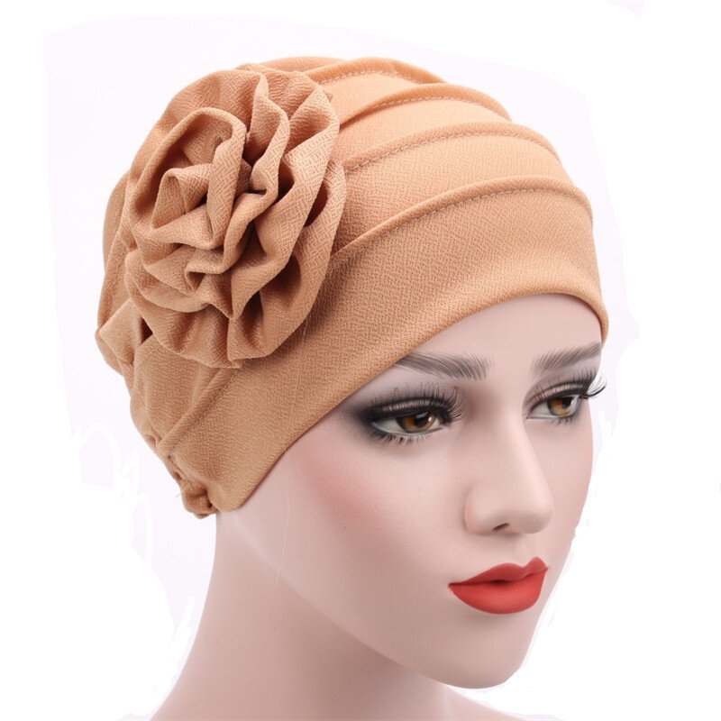 Muzułmańska ramadanowa czapka z dołu do muzułmańska chustka na głowę nowa monochromatyczna boczna naklejka damska czapka poporodowa chemioterapia
