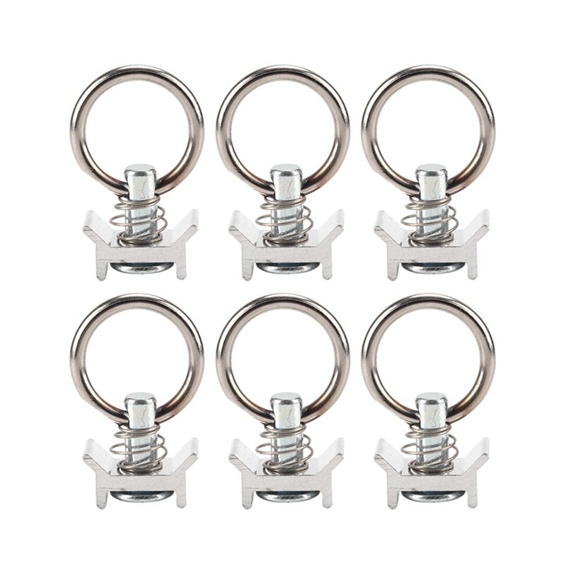 Anéis De Aço Inoxidável Com Anéis Suspensos, Ganchos Do Altifalante, Quadro De Aeronaves, Pingentes De Luz, 6 PCs