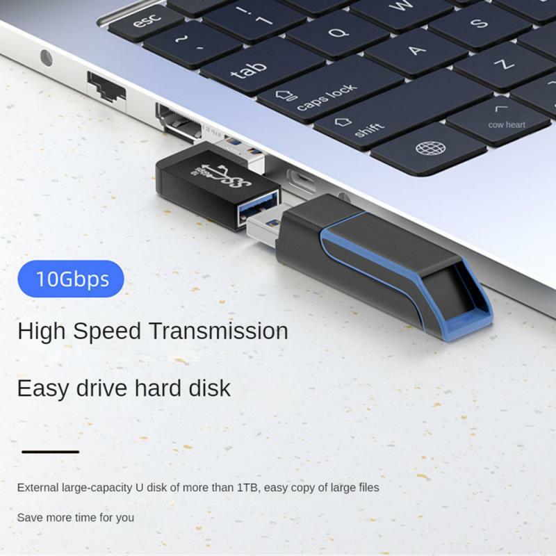 1pc USB Adapter 90 Degree Right Angle USB Female To USB Male Adapter 10Gbps Data Transfer Converter Coupler For Laptop Computer