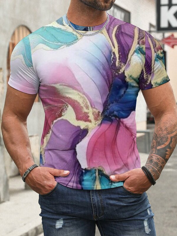 ユニセックス半袖ラウンドネックTシャツ,ラージサイズ
