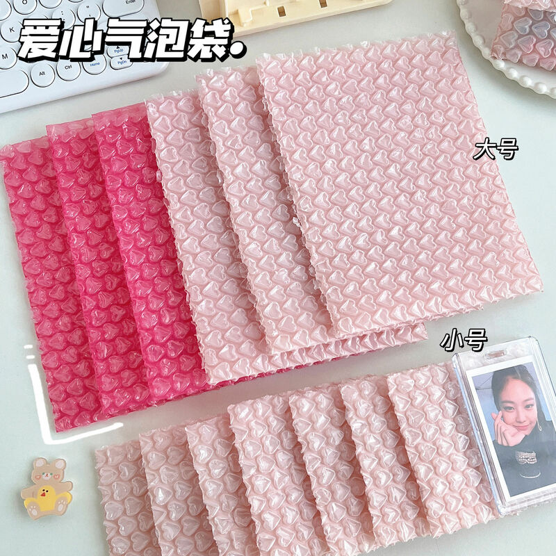 10Pcs Heart Shaped Bubble Mailers Padded Envelopes Packaging Bags For Business Bubble Mailers Shipping Packaging Bag