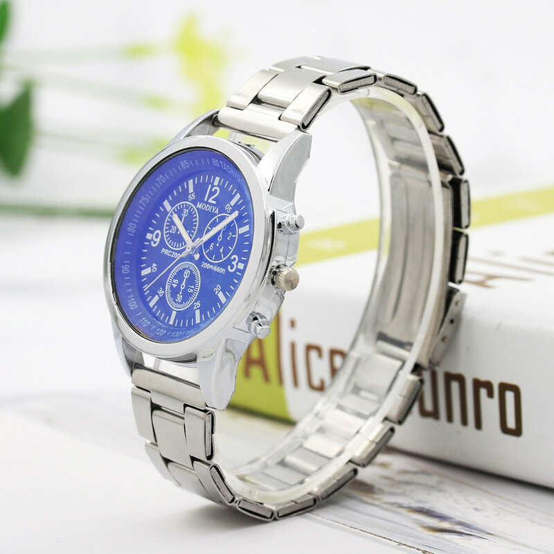 Orologi in acciaio inossidabile per uomo moda creativa Sport orologio analogico da polso al quarzo orologio da polso Casual da lavoro quotidiano
