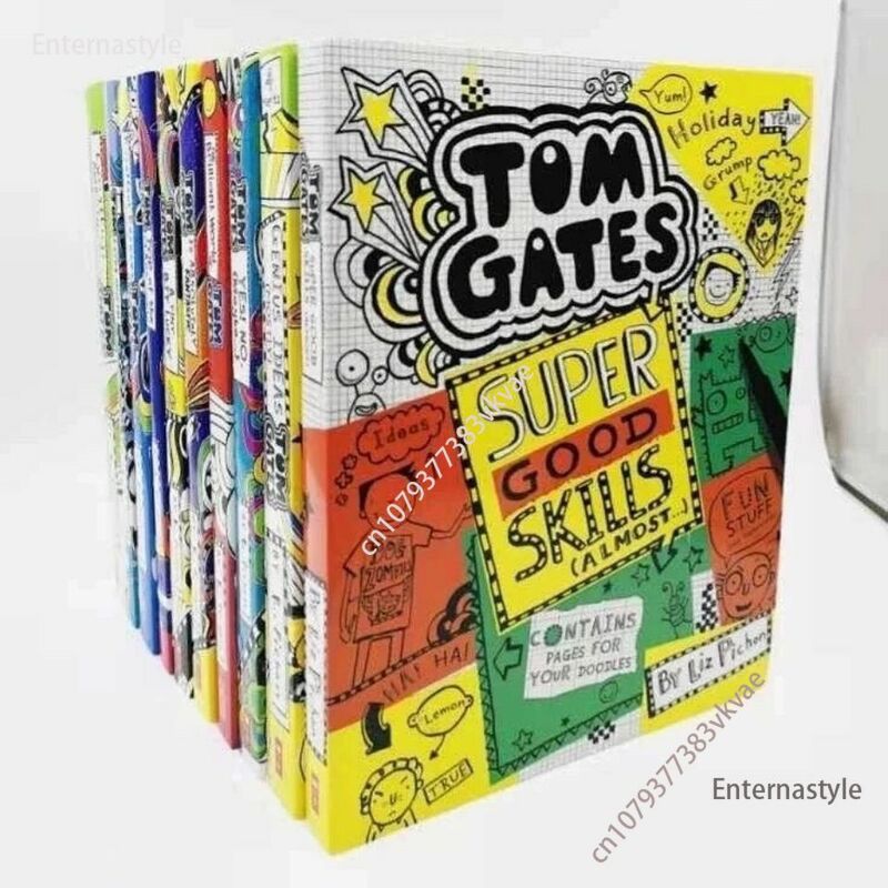 10 Delen Van Tom Gates Graffiti Komische Roman Engels Leuk Leren Stripboek Engelse Originele Libro Livre