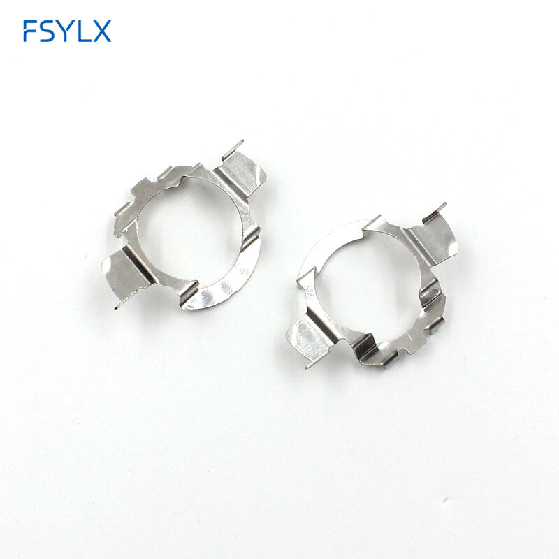 Fsylx h7 led clipe de metal retentor adaptador suporte da lâmpada para buick regal la crosse excelente hideo x5 f20 NI-SSAN qashqai h7 farol