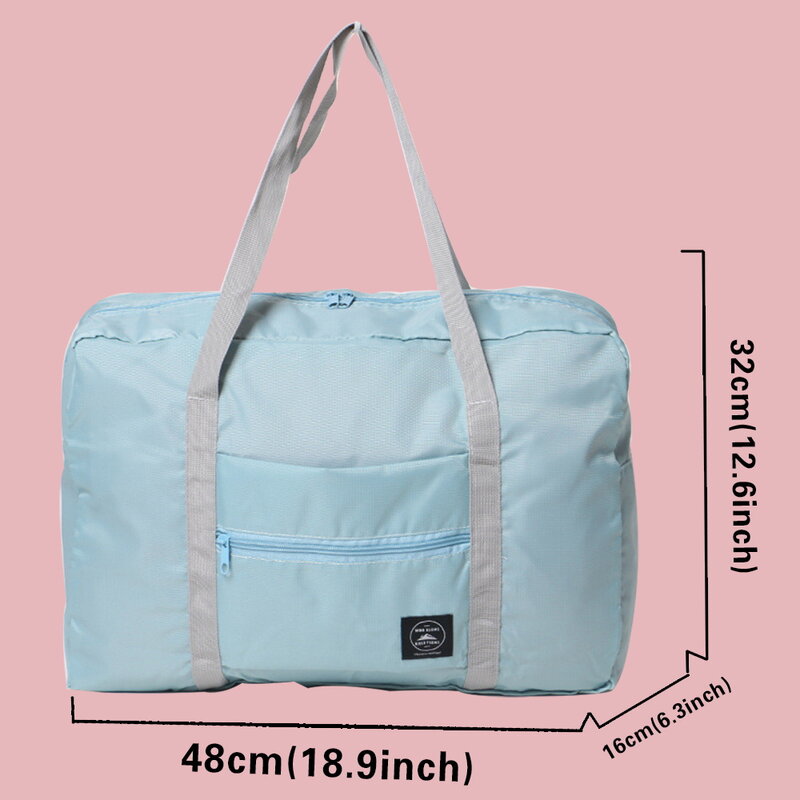 Fashion Unisex Outdoor Camping Luggage Bag Bear Print Travel Accessories Bags Folding Zipper Large Capacity Organizer Handbag