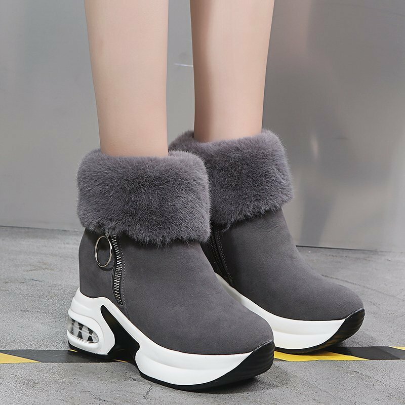 Botas de neve 2022 botas de tornozelo feminino causal sapatos botas de tornozelo para senhoras botas de renda