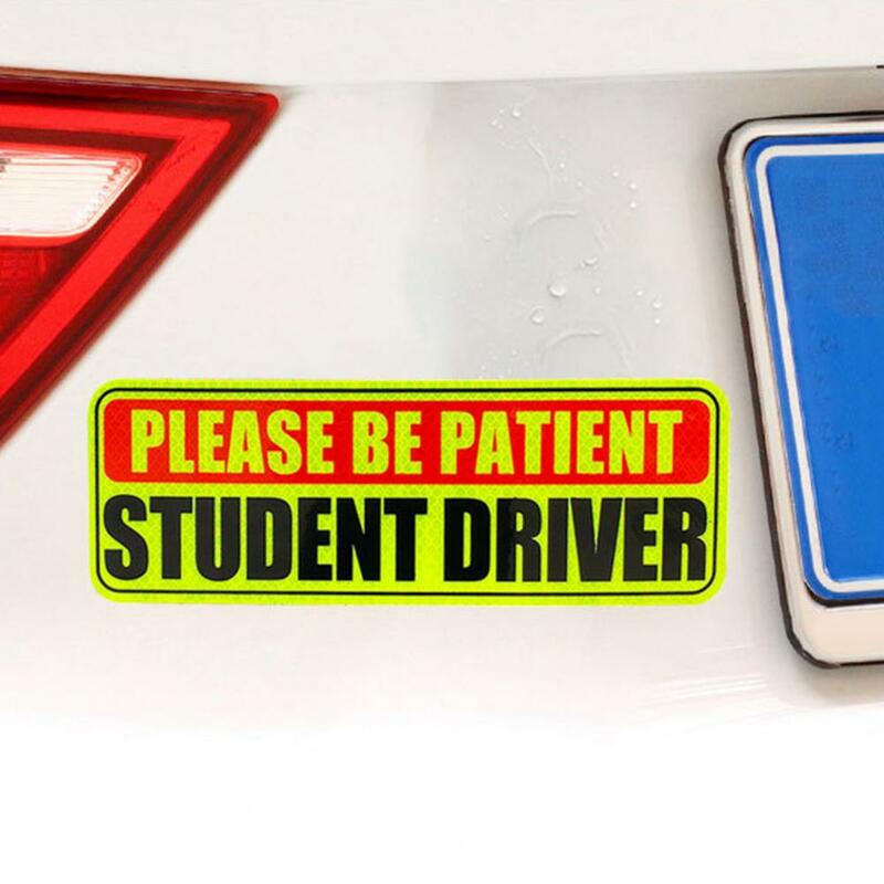 Highly Visible Car Magnet Reflective Car Stickers Essential Magnetic Signs for New Drivers Enhance Road Safety with for Trainee