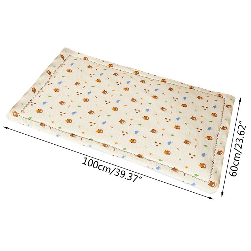 Baby Mattress Pad Cartoon Print Large Sized Blanket for Kindergarten Home H37A