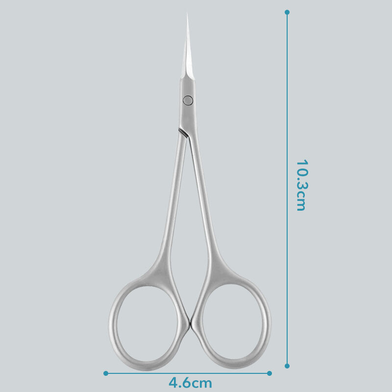 Stainless Steel Cuticle Scissors Dead Skin Remover For Nails Art Clippers Russian Nail Scissors Manicure Curved Tip Scissor