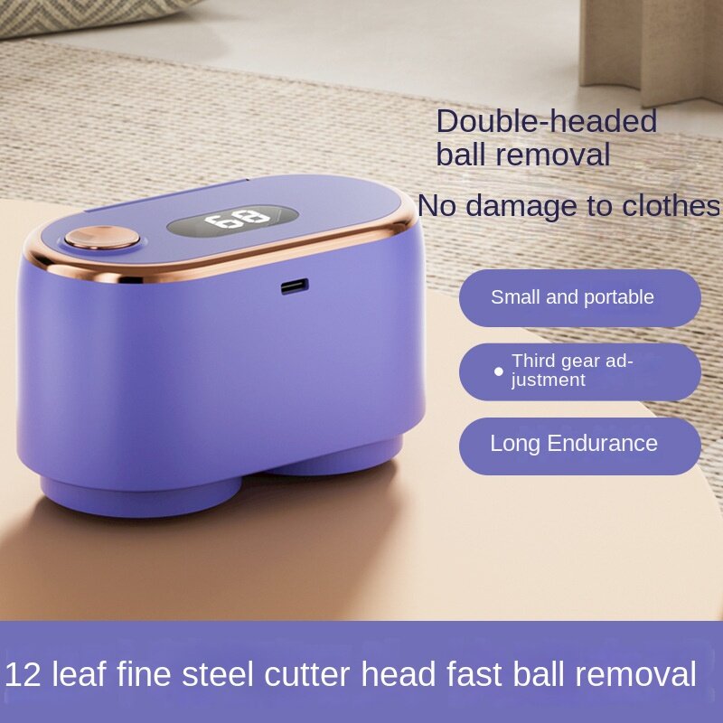 Neuer Doppelkopf-Ballent ferner Haushalts haarball schneider USB-Elektro rasierer tragbarer Pullover Ballent ferner
