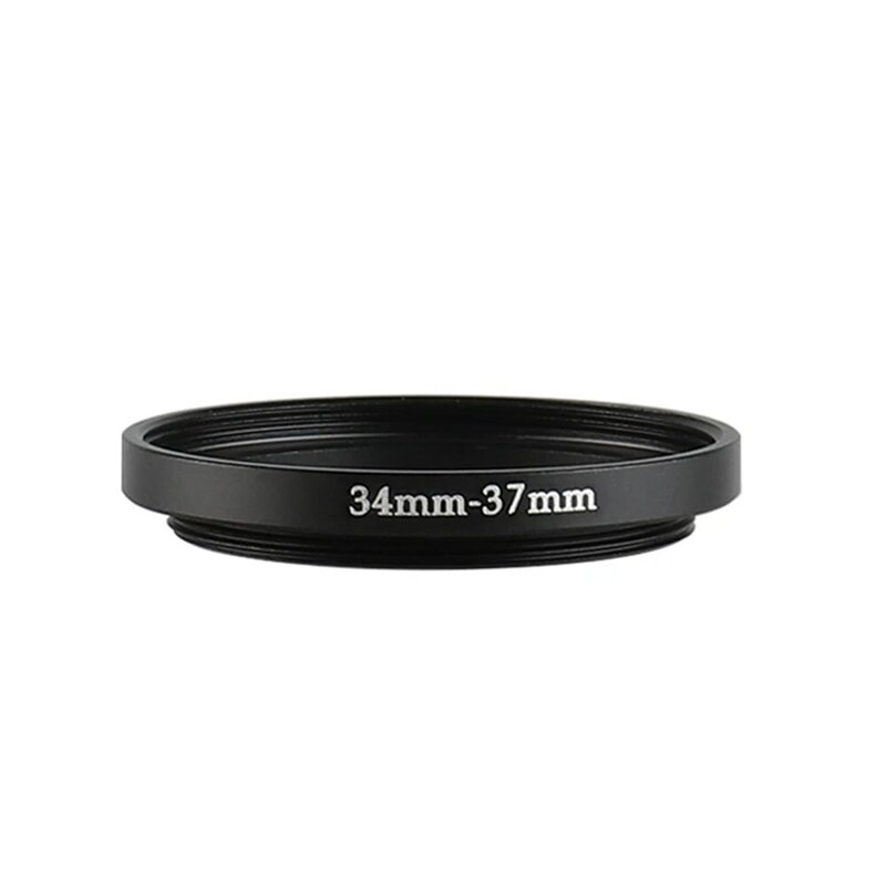 Aluminium Zwart Opstapje Filterring 34Mm-37Mm 34-37Mm 34 Tot 37 Filter Adapter Lens Adapter Voor Canon Nikon Sony Dslr Cameralens