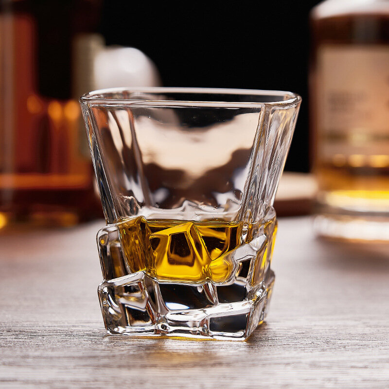 Vaso de Whisky que cae con copos de nieve, patrón de martillo, copa de Whisky XO, Brandy, vasos para beber, copa de vino