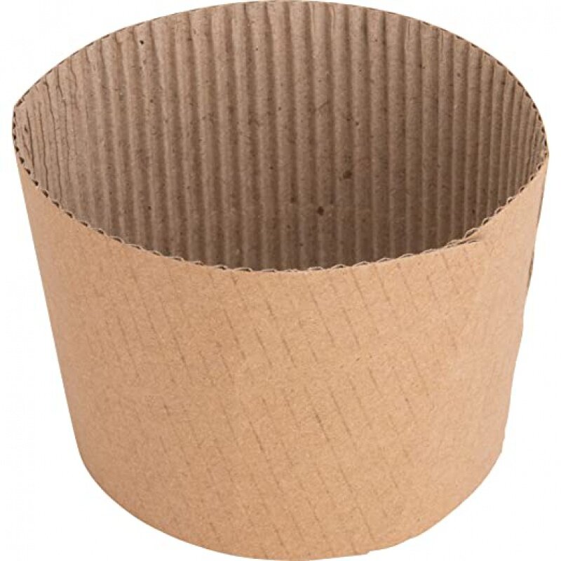 Prodotto personalizzato produttore manicotto per tazza isolante in carta calda bicchieri di carta da caffè ondulati protettivi monouso ecologici