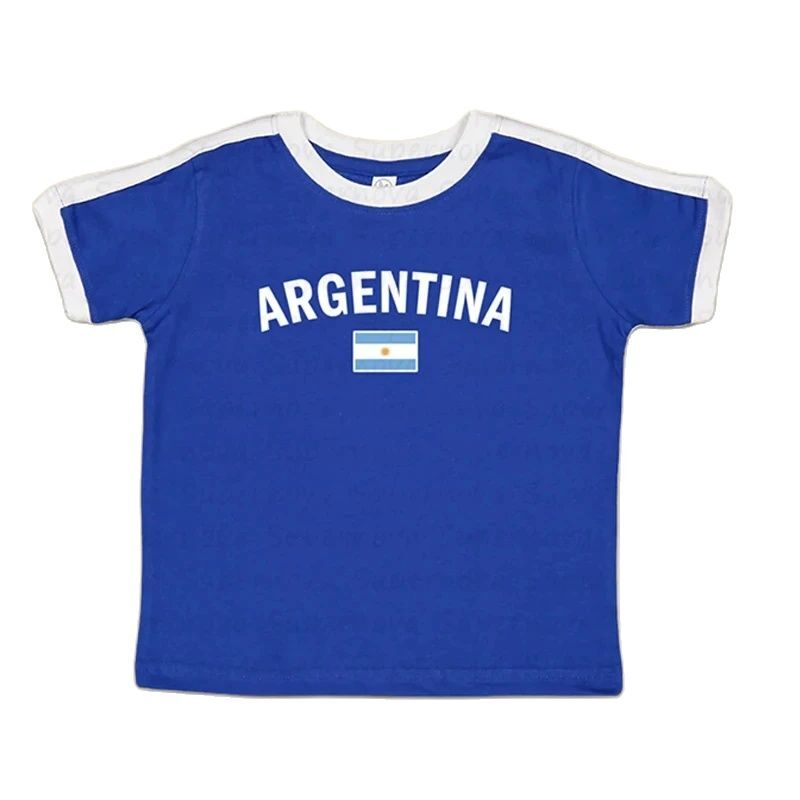 Camiseta de fútbol de El Salvador para bebé, Camiseta corta Y2K, camiseta de Brasil para bebé