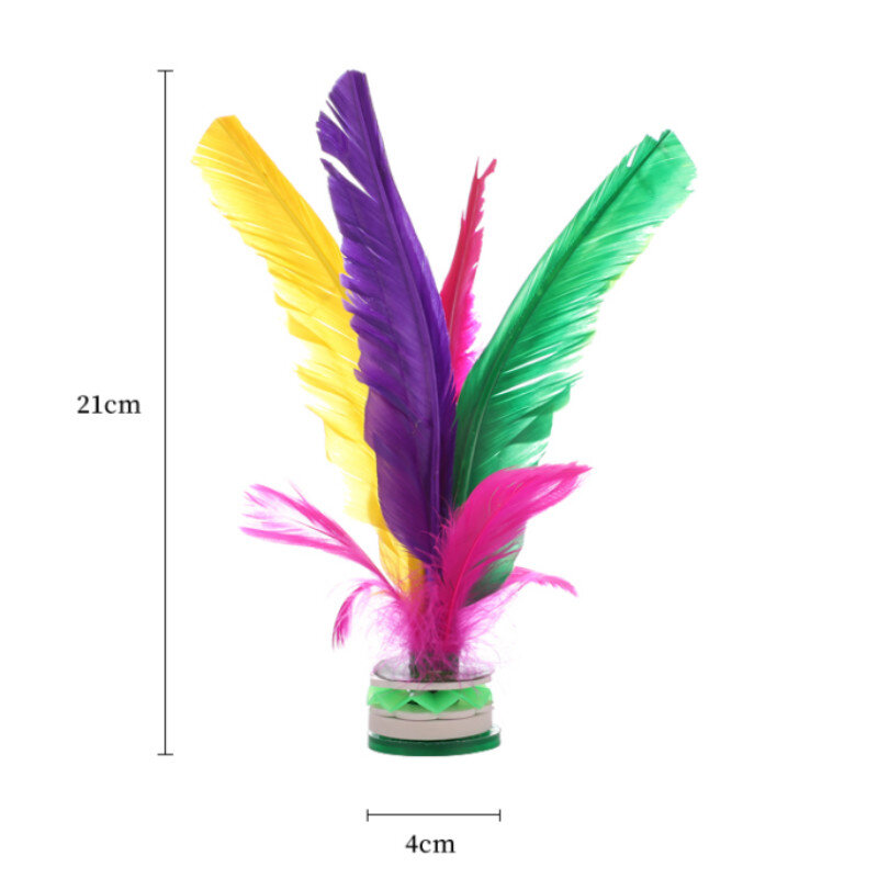 2pcs China kick shuttlecock Fitness Entertainment Footbal Foot Kick Fancy Goose Feather Shuttlecock For Physical Exercise