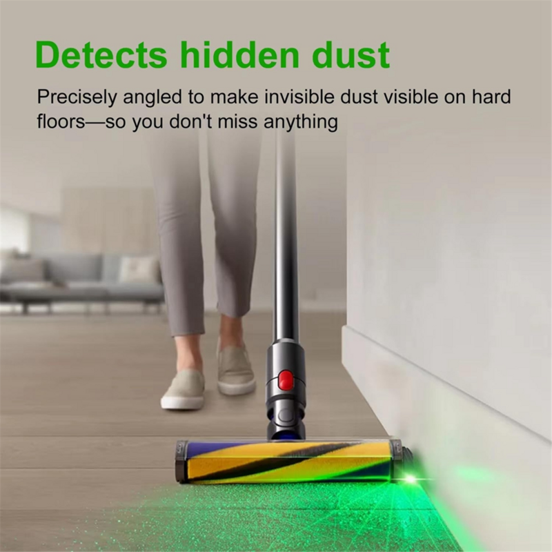 Vacuum Cleaner LED Dust Display Lamp, Vacuum Green Light for Pet Hairs Dog Fur, Upgraded Universal Vacuum Accessories