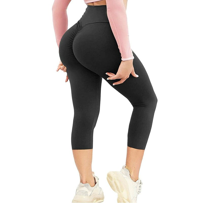 Mallas de compresión para mujer, Leggings negros Xl, realce de glúteos, sin costuras, con bolsillos, Sexi, pantalones para correr