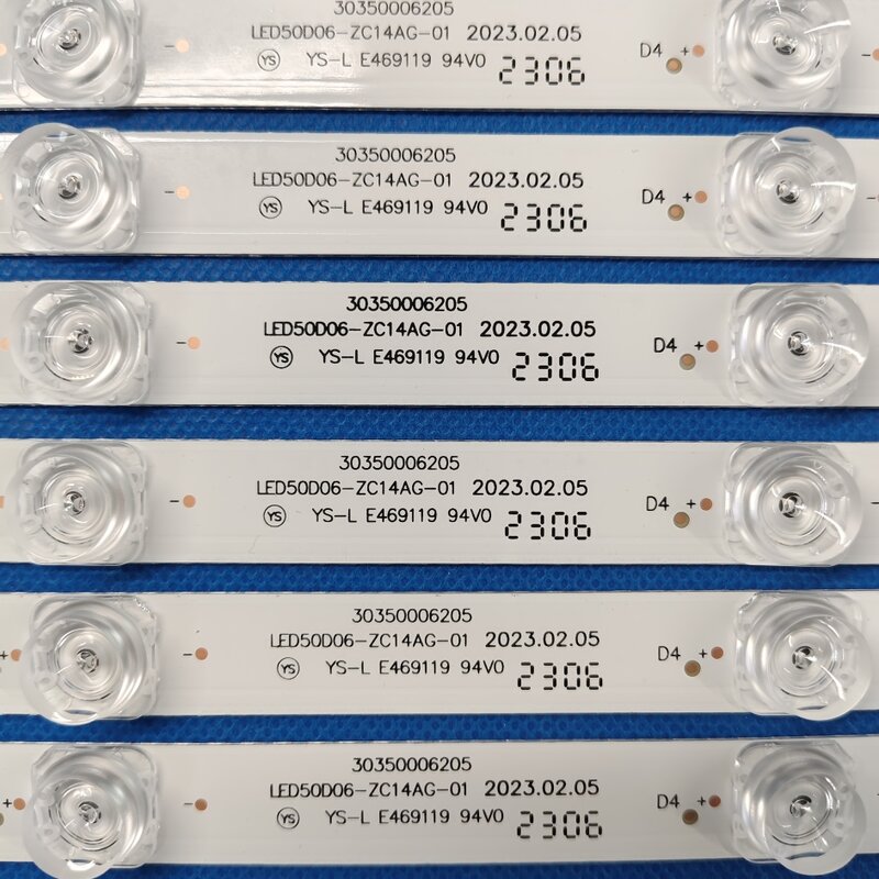 Retroiluminação LED para Toshiba, LE50K5500TF, STV-50LED13, Ploner, PLE5006, MTV-5031LTA2, LT-50EM76, 50C550, PLDED5068A-E, LED50D06-ZC14AG-01