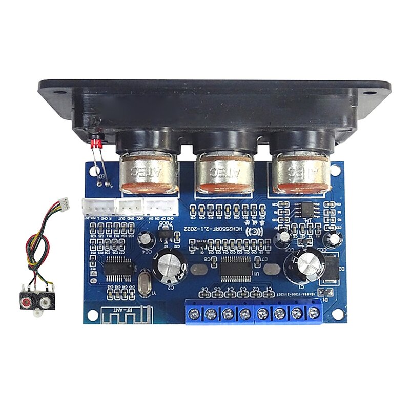 Carte d'amplificateur de puissance numérique 2.1 canaux + câble audio AUX 2x25W + 50W