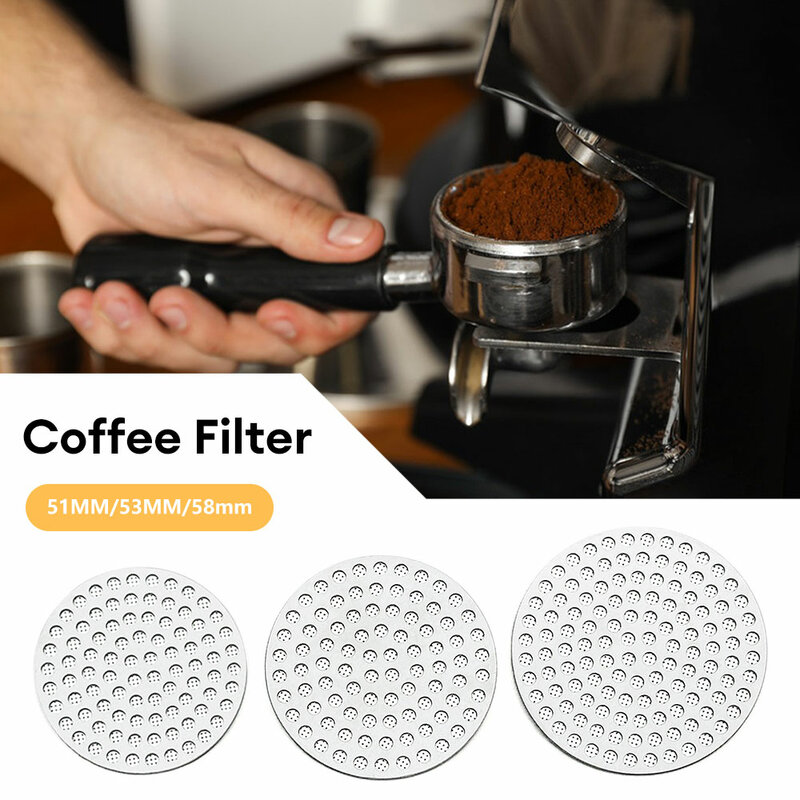 Herbruikbaar Koffiefilterscherm 51/53/58Mm Hittebestendig Mesh Scherm Portafilter Barista Koffie Maken Puck Scherm Voor Espresso
