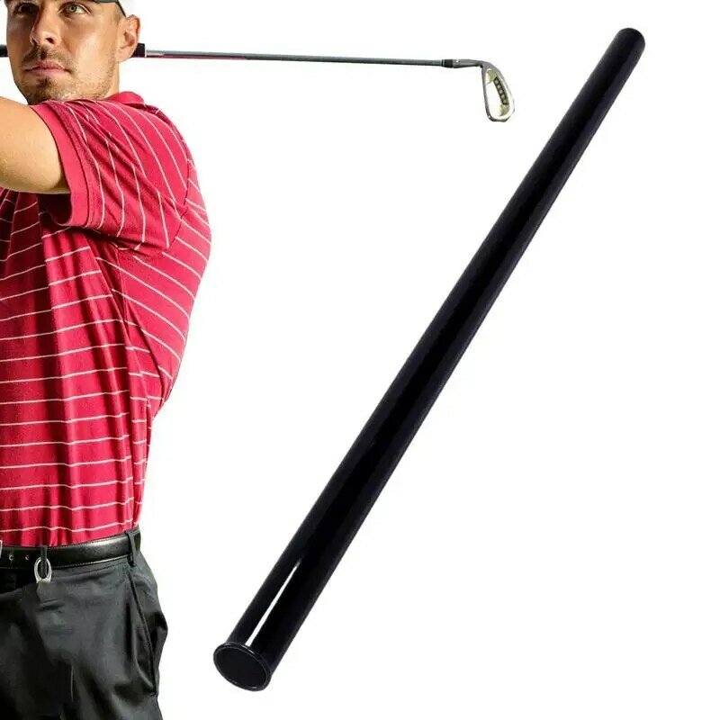 หลอดป้องกันไม้กอล์ฟไม้กอล์ฟสีดำเหมาะกับการฝึกกอล์ฟคลับแขนปกป้องทนทานต่อรอยขีดข่วนไม้กอล์ฟ