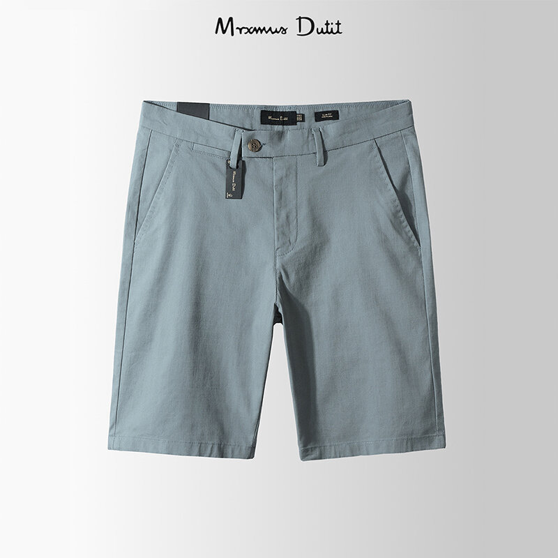Mrxmus Dutit-pantalones cortos de lino para hombre, Shorts de estilo fino, de secado rápido, informales, de negocios, 2024