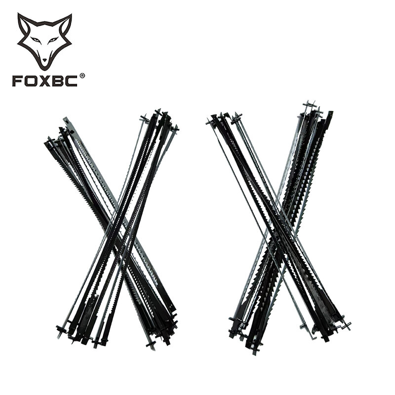 FOXBC – lames de scie à défilement, 135mm, 5 pouces, extrémité de broche, 10/15/18/24 TPI, 48 paquets