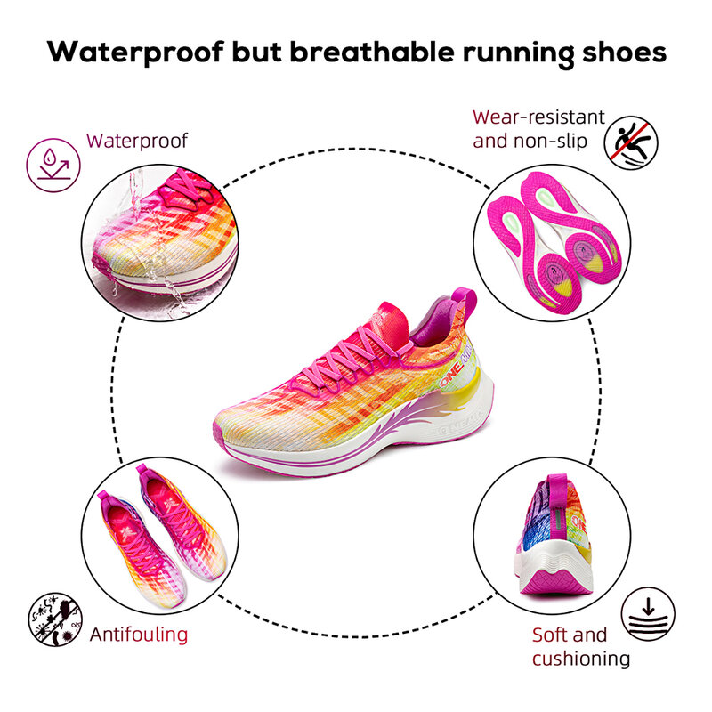 ONEMIX scarpe da corsa professionali per uomo traspirante allenamento atletico Sport Outdoor impermeabile antiscivolo Sneakers originali