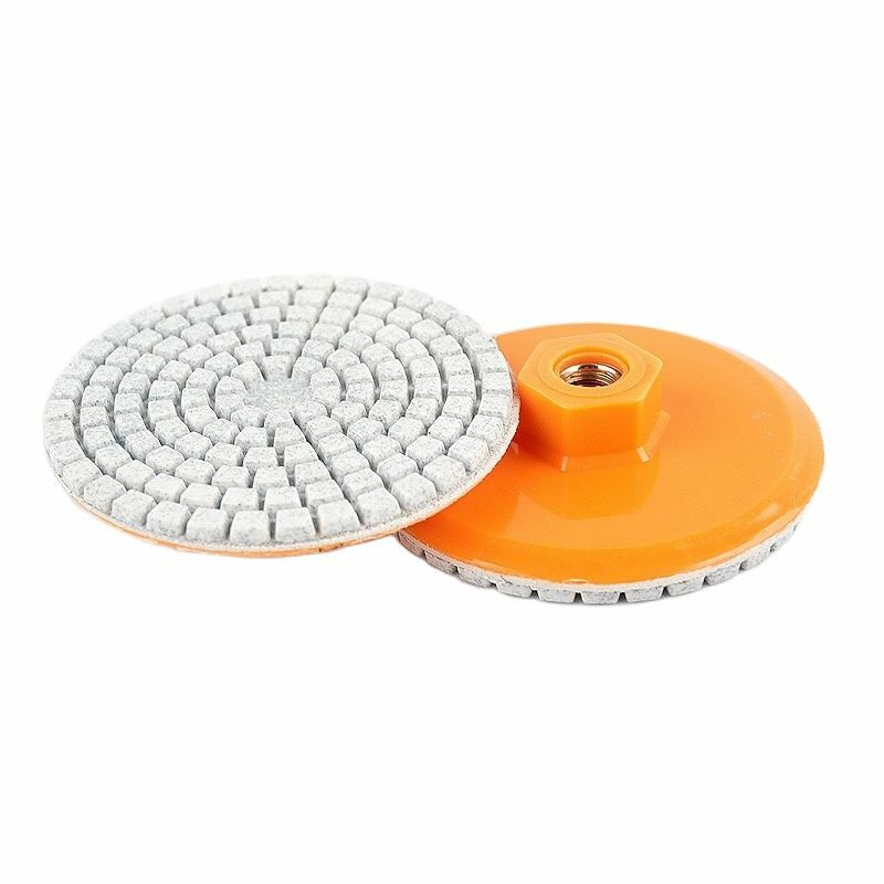 4inch 100mm Integrated Diamond Wet/Dry Polishing Pad With Backer For Grinding Granite Stone Concrete Marble Quartz Abrasive Tool