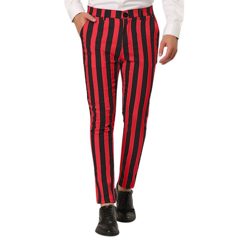 Male Business Suit Trousers Striped Large Size Refreshing Comfortable Casual Trousers Mens Big And Tall Pants Casual Trousers