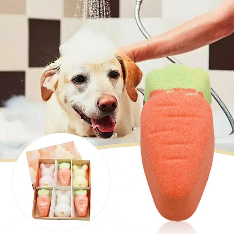 Mini bombe de bain pratique, lapin carotte 100g son fioritures boule de bombe de bain universel pour la douche