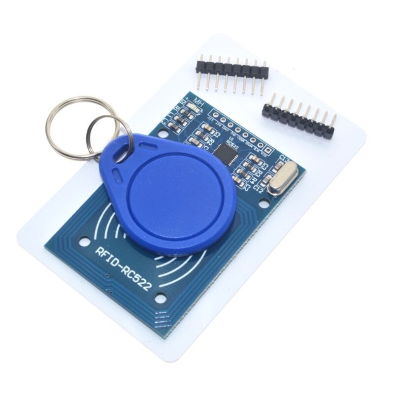 B0KA Canggih RFID-RC522 Kit RFID-RC522 Reader Modul dengan S-50 Putih Kartu Kunci Kompatibel dengan Arduinos Raspberry Pi