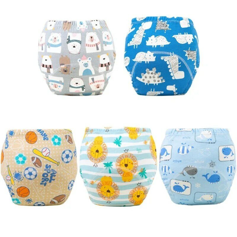 Baby Cotton Waterproof Training Pants 6 Layers Potty Cloth Diaper Reusable Washable Cotton Cleanliness  Ecological Diapers