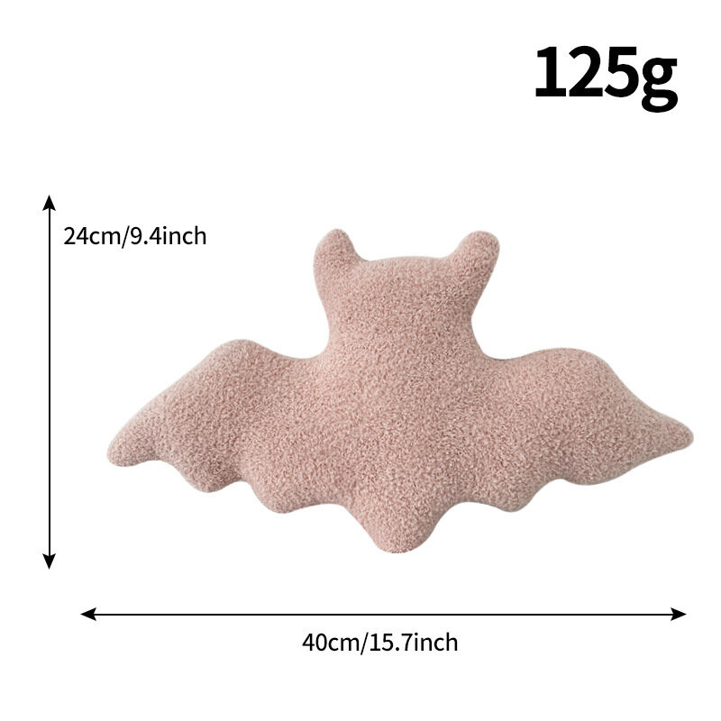 3pc Stuffed Bat Plush Toys Halloween Decorations Fluffy Bat Stuffed Animal Throw Pillow Home Decor