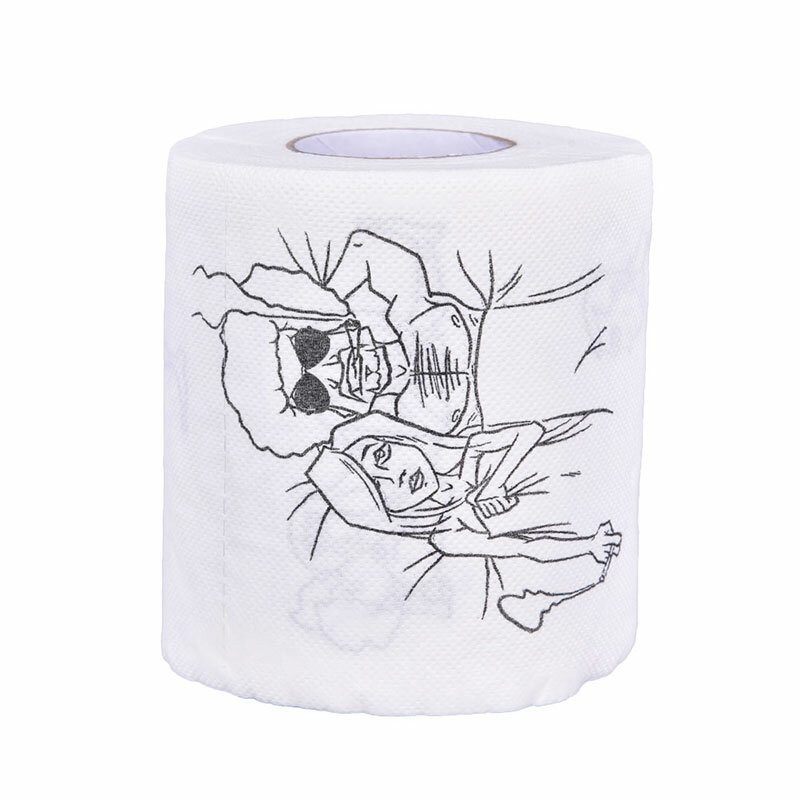 Rollos de papel higiénico creativo para niñas, tejido de baño suave de 3 capas, regalo novedoso