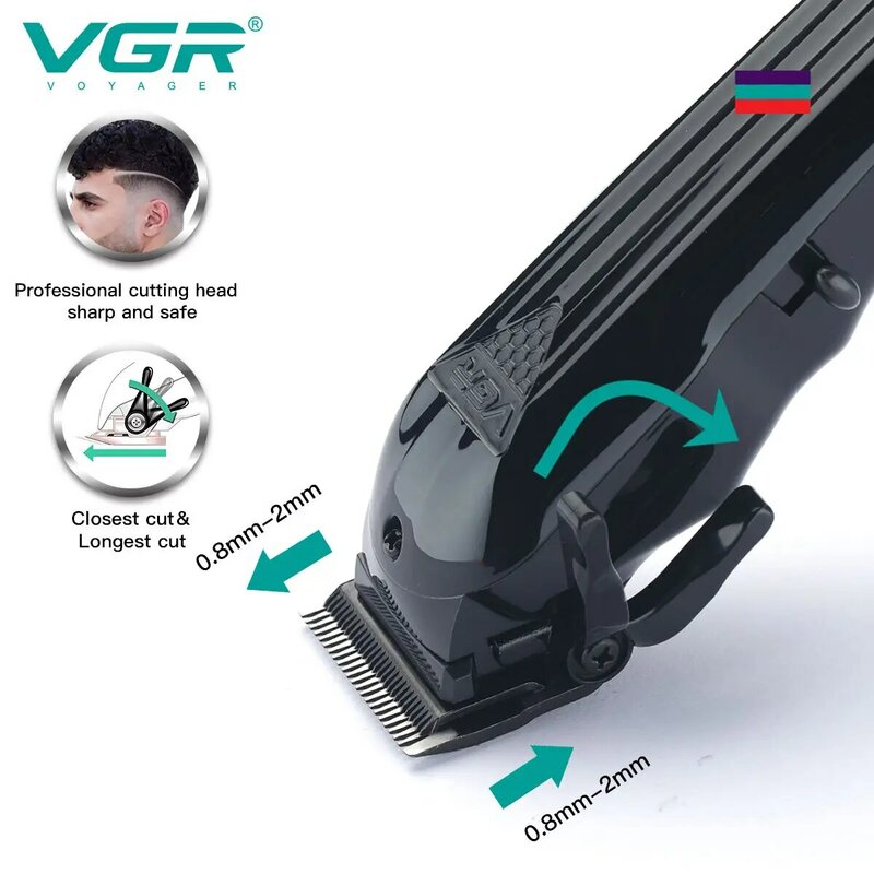 Vgrヘアクリッパープロのヘアカートマシンヘアトリマー調整可能コードレス充電式V 282