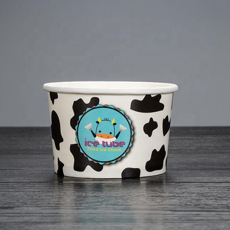Customized productLOKYO high quality disposable icecream paper cup tub beverage dessert shop ice paper bowl