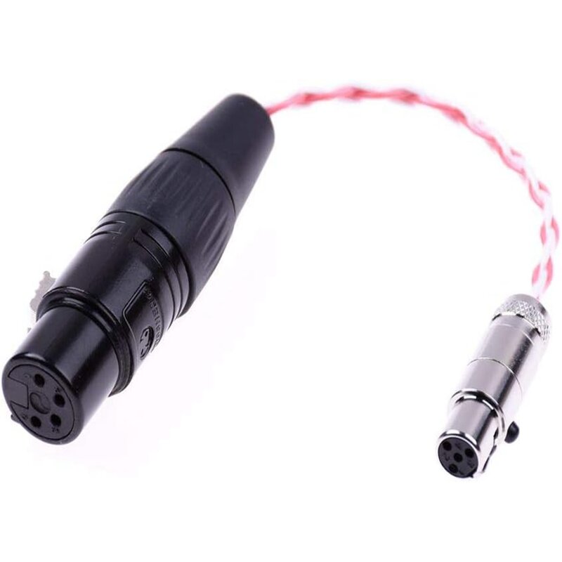 GAGACOCC kabel adaptor Audio portabel, kabel adaptor Audio seimbang wanita, XLR Mini portabel 10cm untuk RHA dakamp L1
