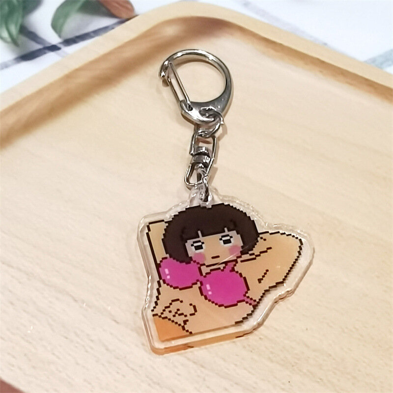 Llavero Dora Adventure, joyería linda, mochila acrílica, colgante, regalo para pareja, dibujos animados de Anime