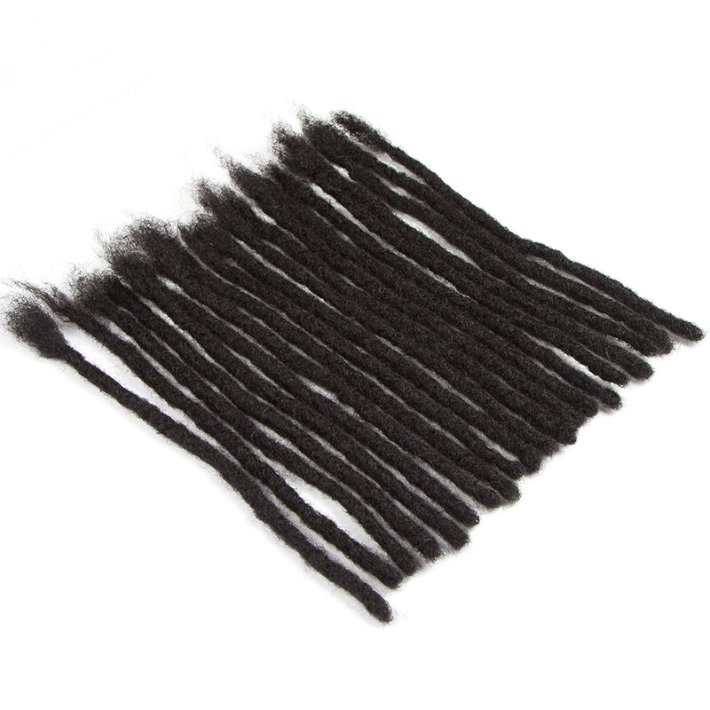 Extensiones de cabello humano Afro 100% para rastas, pelo elegante y apretado, trenzas retorcidas, 10/20/40/60 hebras por lote