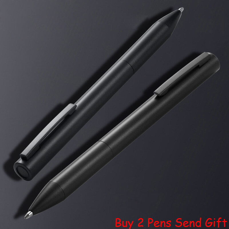 Лидер продаж, брендовая полностью металлическая шариковая ручка, короткая мужская ручка для письма и подписей в деловом стиле, купите 2 шт., ...
