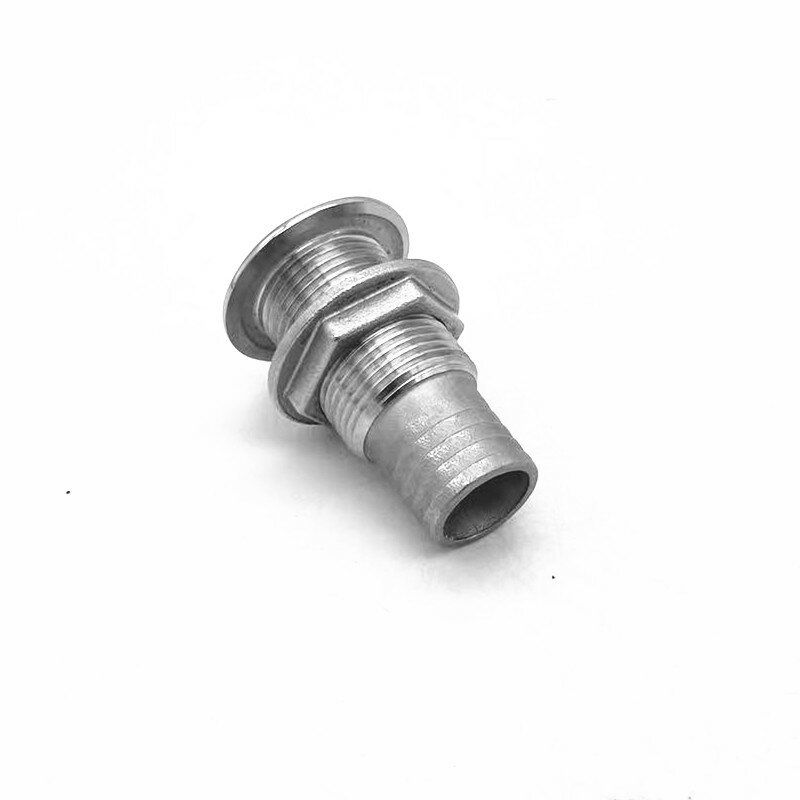 316 Stainless Steel Thru Hull Fitting Outlet Drain For 3/4" or 1" Hose Pipe Boat Accessories