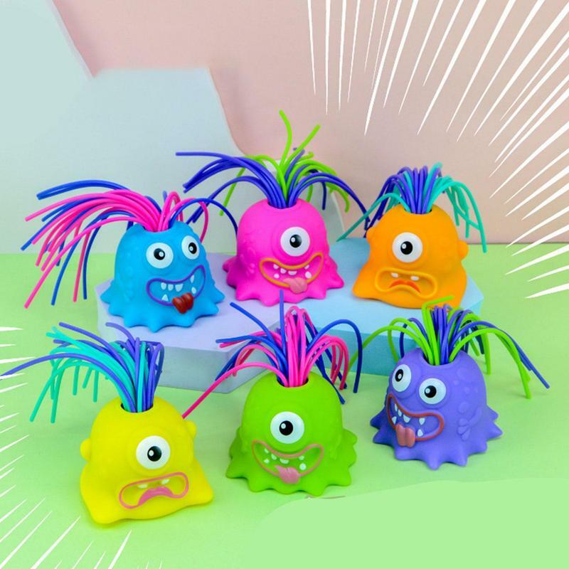 Pull String Activity Toy with sounds Toddler Sensory Montessori Toy Funny Hair Pulling Screaming Birthday gift Toys for children