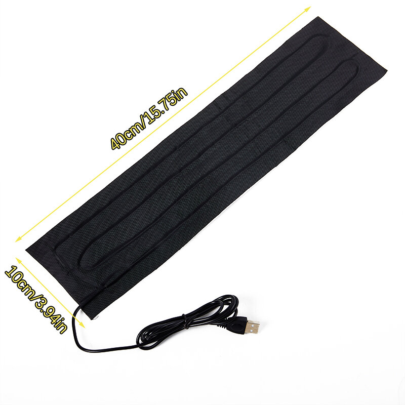 1PC USB 5V Pad riscaldante in fibra di carbonio scaldamani pellicola riscaldante USB tappetino termico elettrico per febbre a infrarossi invernale
